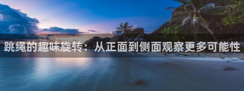 风速体育app：跳绳的趣味旋转：从正面到侧面观察更多可能性
